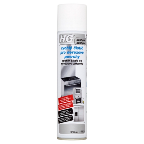HG Rychlý čistič pro nerezové povrchy 300ml