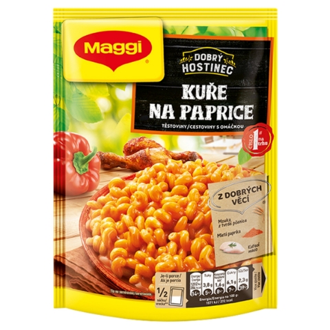 MAGGI Dobrý Hostinec Kuře na paprice těstoviny s omáčkou sáček 153g