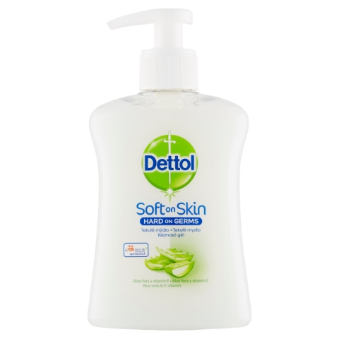 Dettol Soft on Skin Tekuté mýdlo aloe vera a vitamin E 250ml