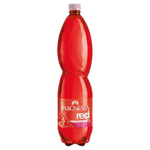Magnesia Red Jemně perlivá minerální voda se šťávou z ovoce červený rybíz 1,5l
