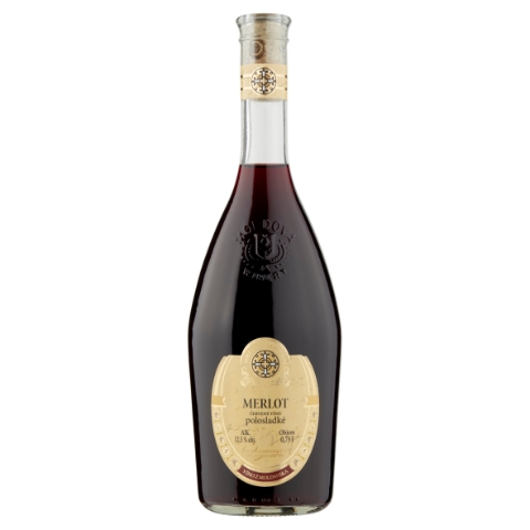 Alianta Vin Merlot červené víno polosladké 0,75l