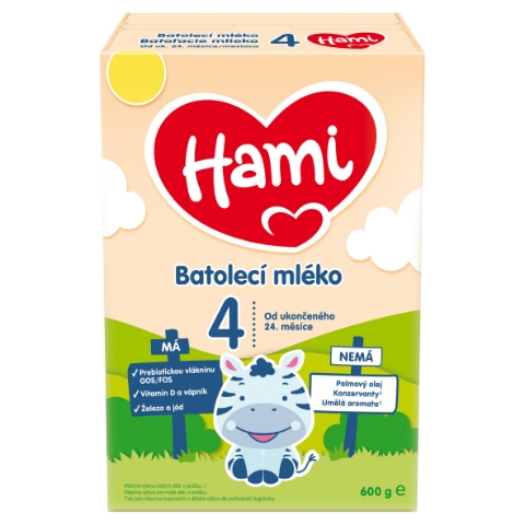 Hami 4 batolecí mléko od uk. 24. měsíce 600g