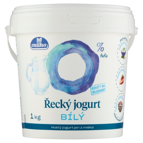 Milko Řecký jogurt 0% bílý 1kg
