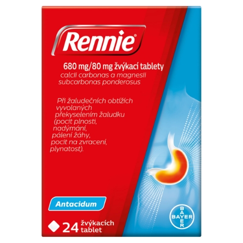 Rennie Žvýkací tablety 24 ks