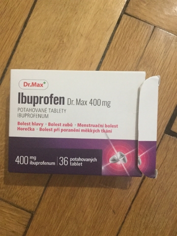 Dr. Max Ibuprofen 400 mg 36 potahovaných tablet