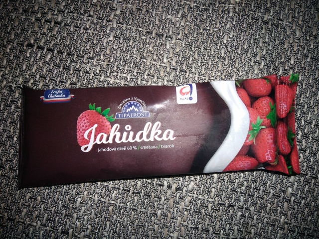 Tipafrost Jahůdka - tvaroh s jahodovou dření 50ml