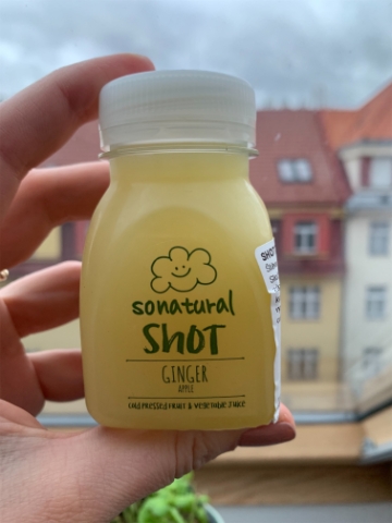 Sonatural Shot zázvor a jablko 125 ml 