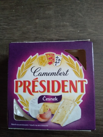 President Camembert česnek 90g