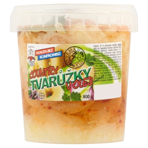 Gurmán Klub Country tvarůžky v oleji 800g