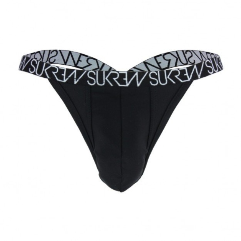 Pánská tanga Sukrew Edinburgh Bubble Thong L, černá pánská tanga