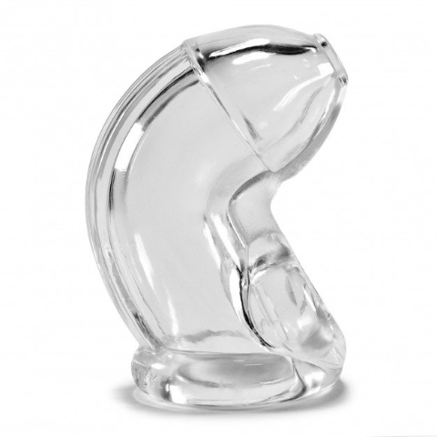 Klec na penis Oxballs Cock-Lock průhledná, elastická klec na penis pro chastity play