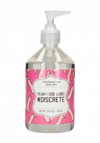 Waterbased Lube Yeah I Use Lube! #Discrete 500 ml, lubrikant na vodní bázi s pumpičkou