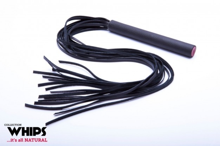 WHIPS Big Flogger Black, dlouhé černé důtky