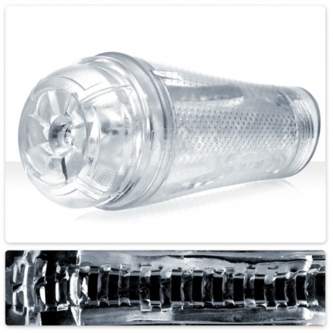 Fleshlight Flight Aviator, průhledný masturbátor se stimulující texturou
