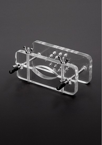 Slave4master Acrylic Ball Butcher with Spikes, drtič varlat z plexiskla s hroty