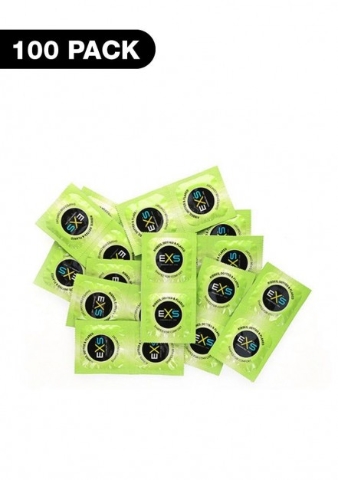 EXS Ribbed & Dotted Condoms 100 ks, kondomy s vroubky a výstupky