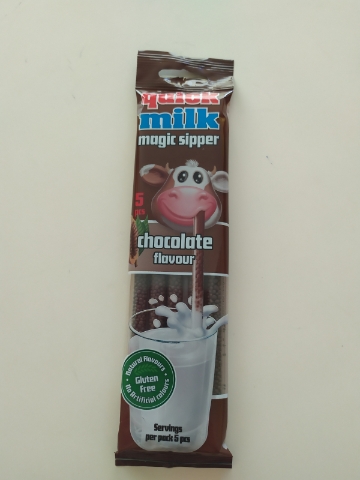 Quick Milk Magická brčka do mléka s příchutí čokoláda 30 g