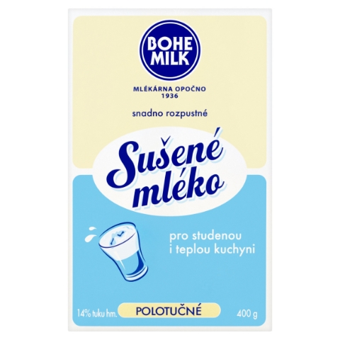 Bohemilk Sušené mléko polotučné 400g