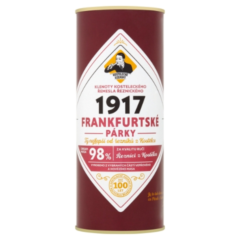Kostelecké Uzeniny Frankfurtské párky 710g