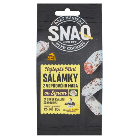 Gran Moravia Snaq mini salámky se sýrem 60g