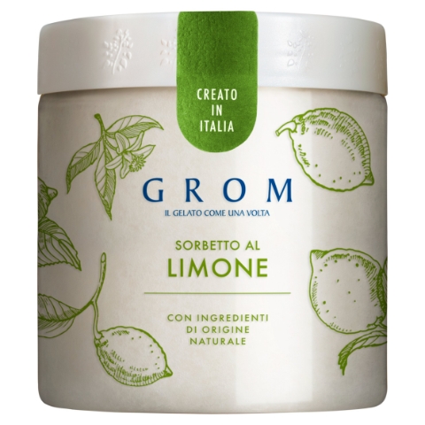 Grom Sorbet Citron italská zmrzlina v kelímku 460ml