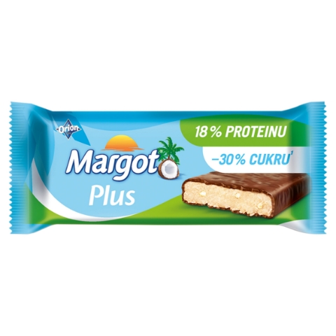 ORION MARGOT Plus Tyčinka s 18 % proteinu a -30 % cukru 70g