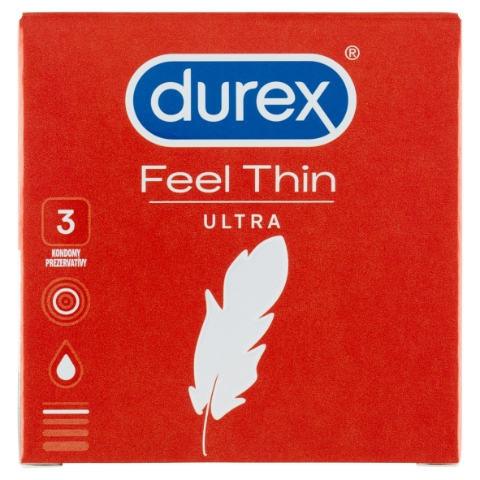 Durex Feel Thin Ultra kondomy 3 ks