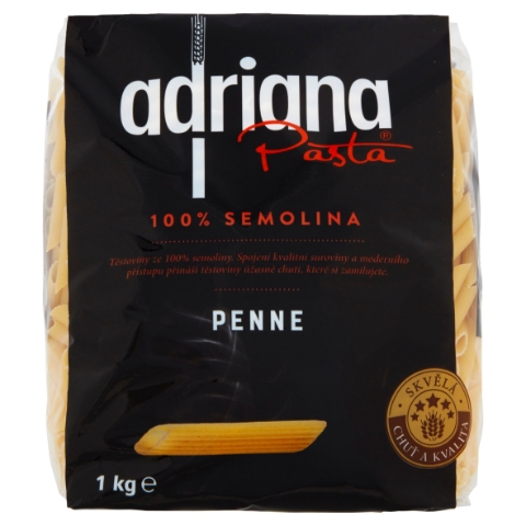 Adriana Pasta Penne těstoviny semolinové sušené 1kg