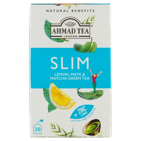 Ahmad Tea Slim Lemon, Mate & Matcha Green Tea 20 x 1,5g (30g)