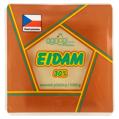 Agricol Eidam 30% uzené plátky 100g