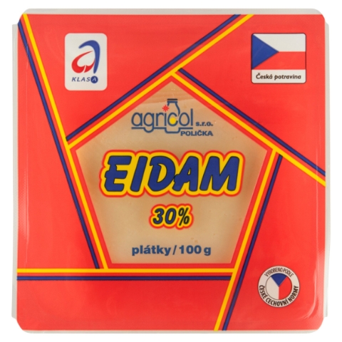 Agricol Eidam 30% plátky 100g