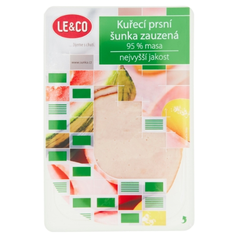 Le & Co Kuřecí prsní šunka nejvyšší jakosti zauzená 100g