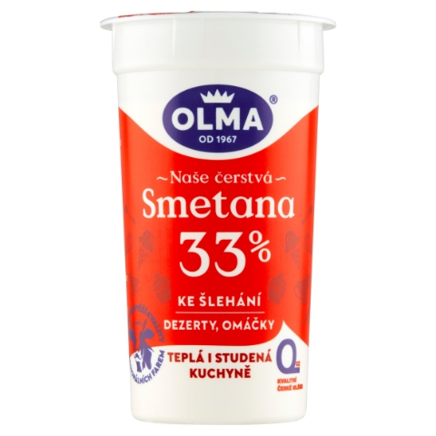 Olma Smetana ke šlehání 33 % 200g