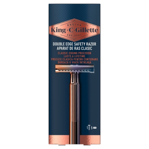 King C. Gillette Žiletkový Pánský Holicí Strojek– 5 Holicích Hlavic