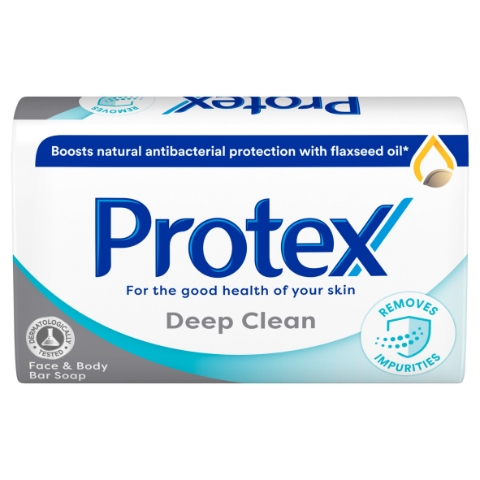 Protex Deep Clean tuhé mýdlo s přirozenou antibakteriální ochranou 90g