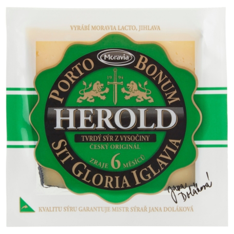 Moravia Herold přírodní tvrdý sýr 160g