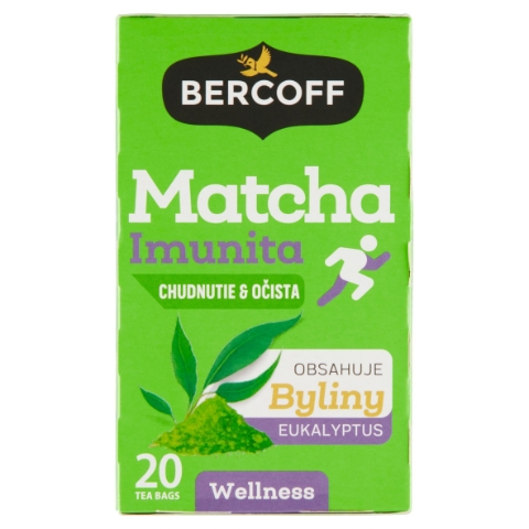Bercoff Wellness Matcha imunita bylinný čaj 20 x 1,75g (35g)