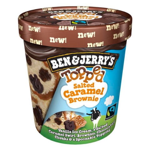 Ben & Jerry's zmrzlina Topped Salted Caramel Brownie 438ml