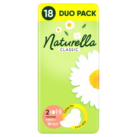 Naturella Classic Normal Velikost 1 Vložky S Křidélky 18 ks
