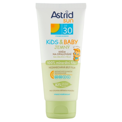 Astrid Sun Jemný dětský krém na opalování OF 30 100ml