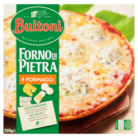 Buitoni Forno Di Pietra 4 Formaggi hluboce zmrazená pizza 350g