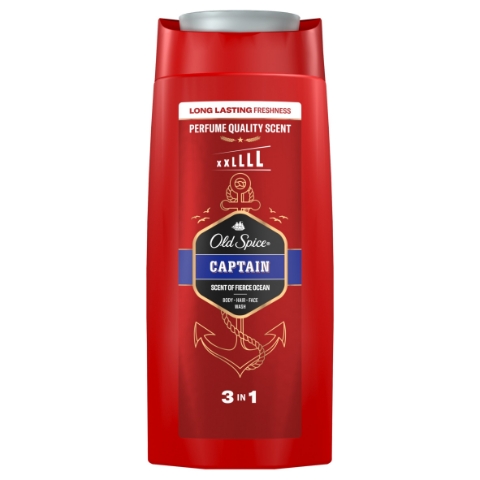 Old Spice Captain Sprchový Gel A Šampon Pro Muže 675 ml Dlouhotrvající Svěžest