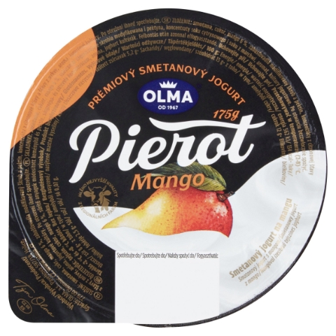 Olma Pierot Prémiový smetanový jogurt mango 175g