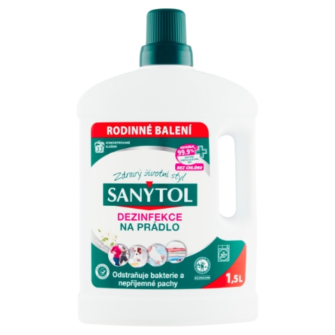 Sanytol Dezinfekce na prádlo s vůní bílých květů 33 praní 1,5l