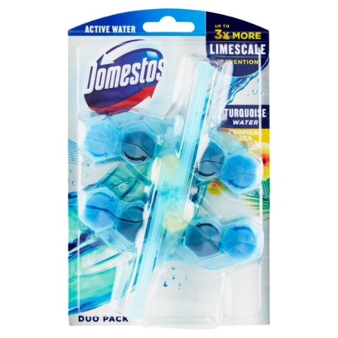 Domestos Power 5+ Turquoise Water Tropical Sea WC blok 2 x 53g