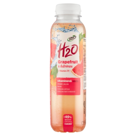 Rio H2O Vitaminová voda grapefruit s dužninou 400ml