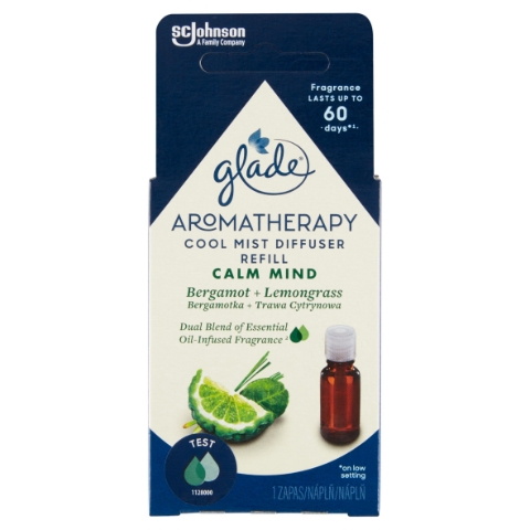 Glade Aromatherapy Cool Mist Diffuser Calm Mind náplň do elektrického odpařovače 17,4ml