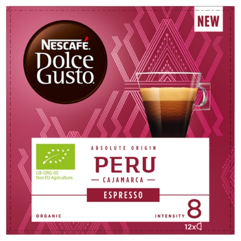 NESCAFÉ® Dolce Gusto® Peru Cajamarca Espresso - kávové kapsle - 12 kapslí v balení