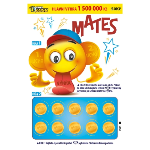 Sazka Mates 50 Kč