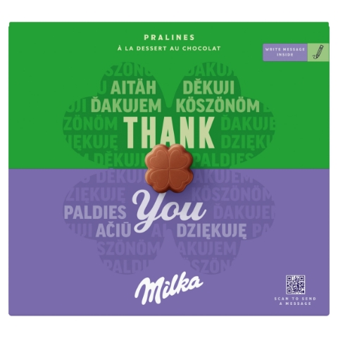 Milka Thank You bonboniéra, kakaová náplň 110g